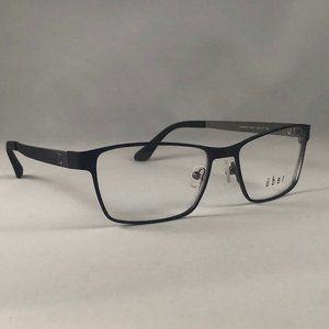 New Uber Camero Navy Mens Eyeglasses Frames Wayfarer Metal Gray 55-16-140 Korea